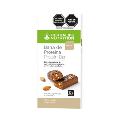 Barra de Proteina Deluxe Vainilla y almendras caja x 14 barras